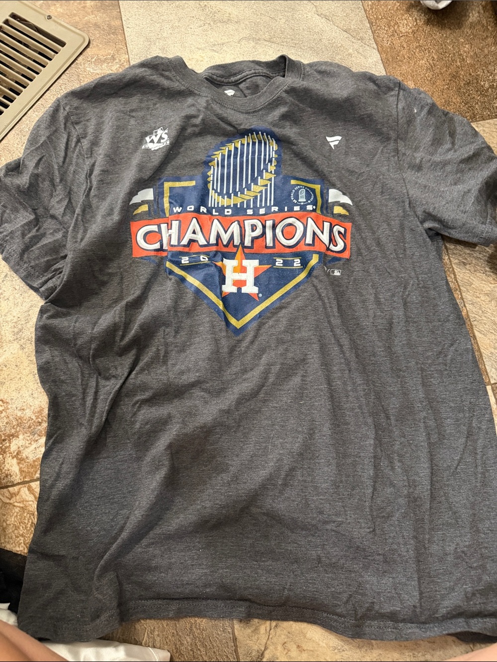 Houston Astros 2022 World Series Champions Graphic Tee - Gray
